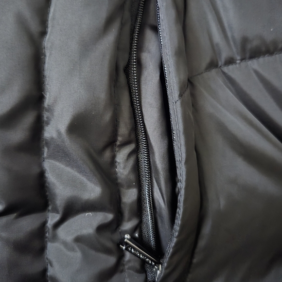 London Fog Puffer Coat with Faux Fur Trim - Picture 7 of 14